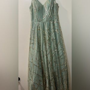 Tlc say yes to prom blue/green dress